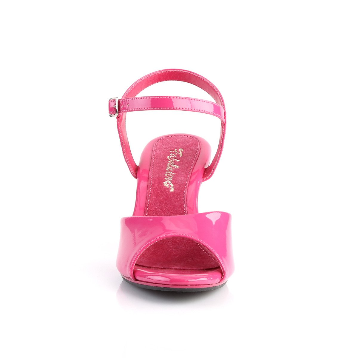 Fabulicious Belle-309 HP/M - Shiny Pink Heeled Single Sole Sandals