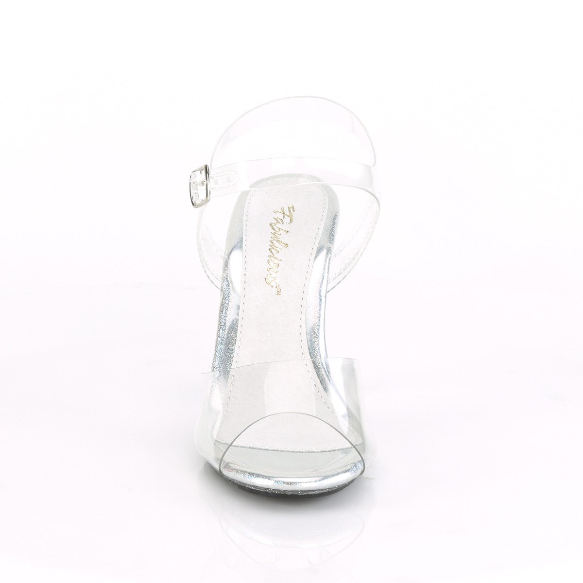 Fabulicious Caress-408MG C/M - Clear Heeled Single Sole Sandals