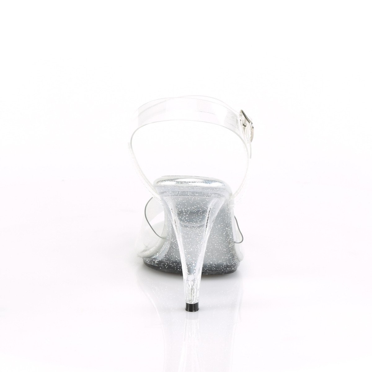 Fabulicious Caress-408MG C/M - Clear Heeled Single Sole Sandals