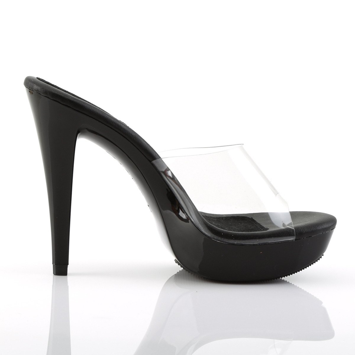 Fabulicious Cocktail-501 C/B - Clear High-Heel Slides
