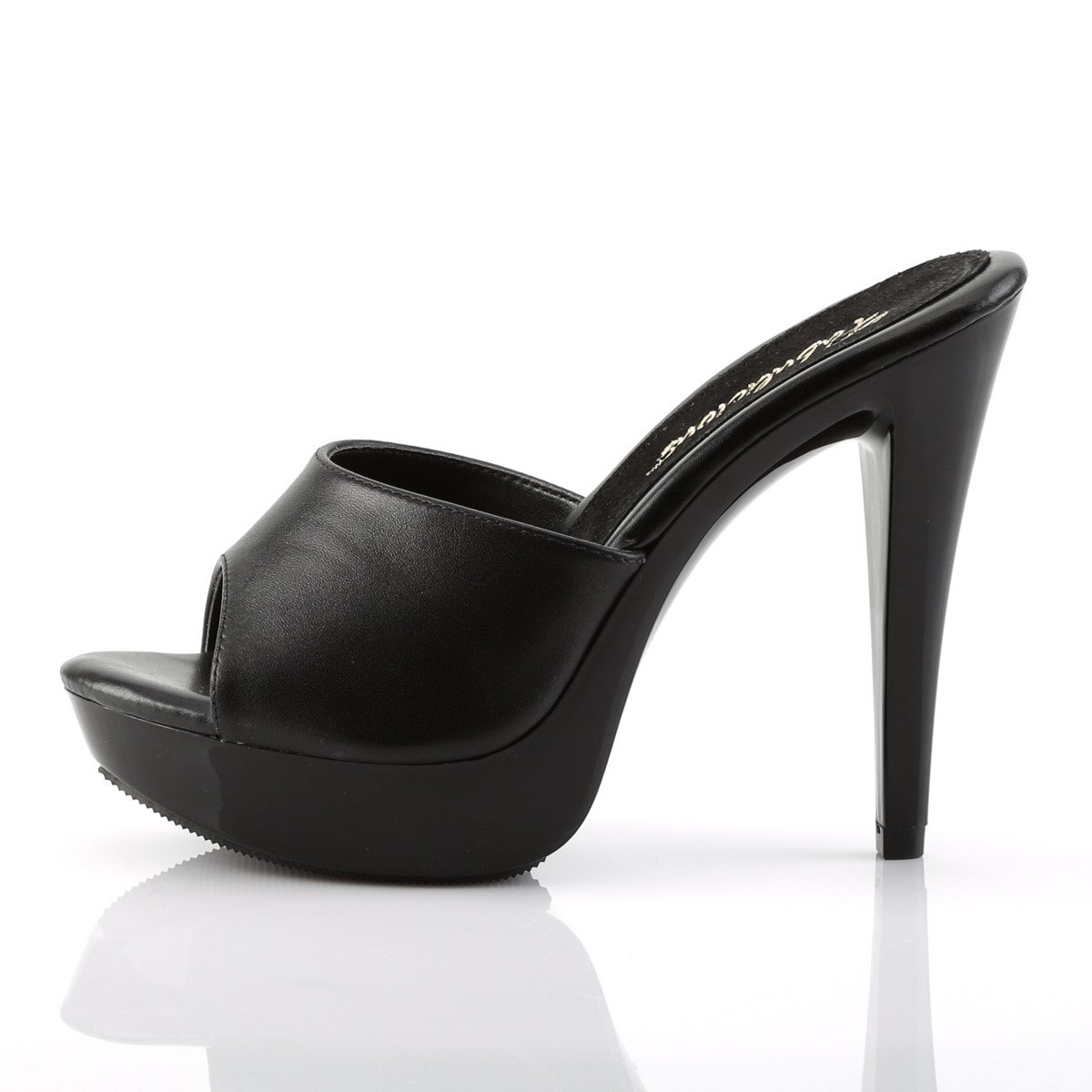 Fabulicious Cocktail-501L BLE/M - Black High-Heel Slides