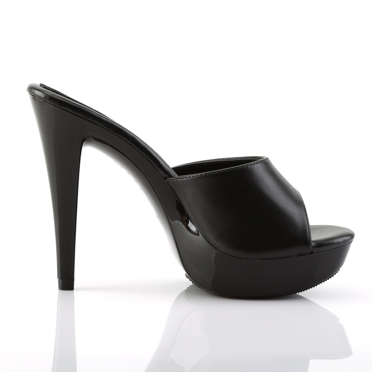 Fabulicious Cocktail-501L BLE/M - Black High-Heel Slides