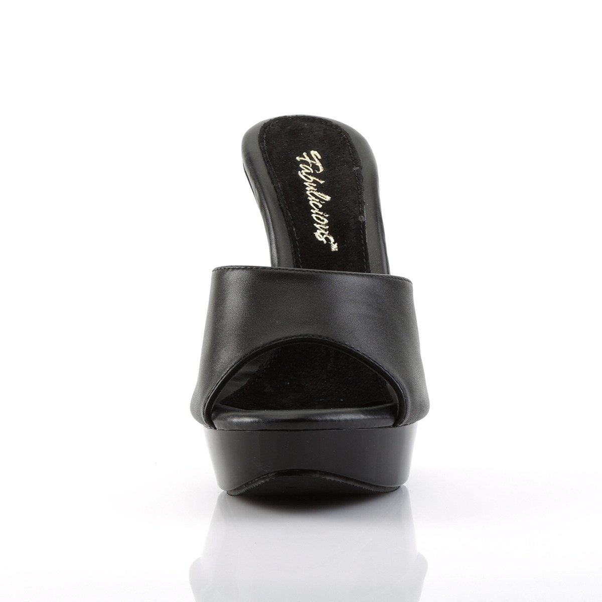Fabulicious Cocktail-501L BLE/M - Black High-Heel Slides
