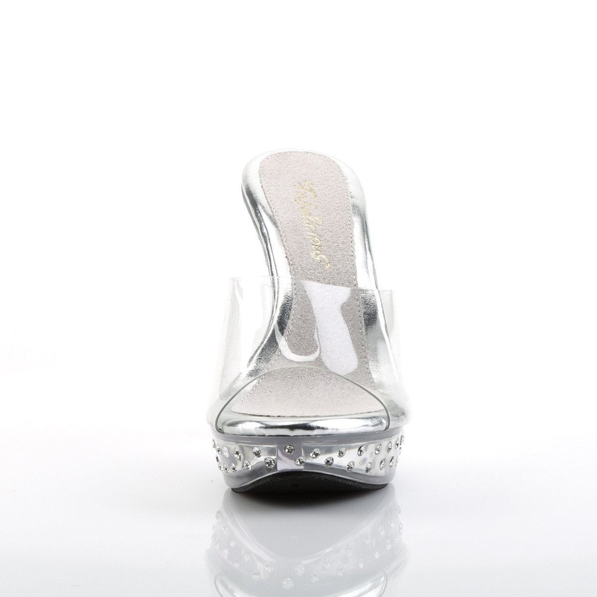 Fabulicious Cocktail-501SDT C/M - Clear High-Heel Slides