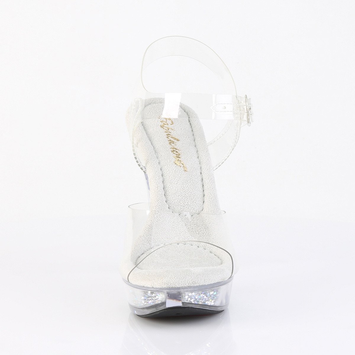 Fabulicious Cocktail-508RSI C/C-SRS - Clear High-Heel Sandals