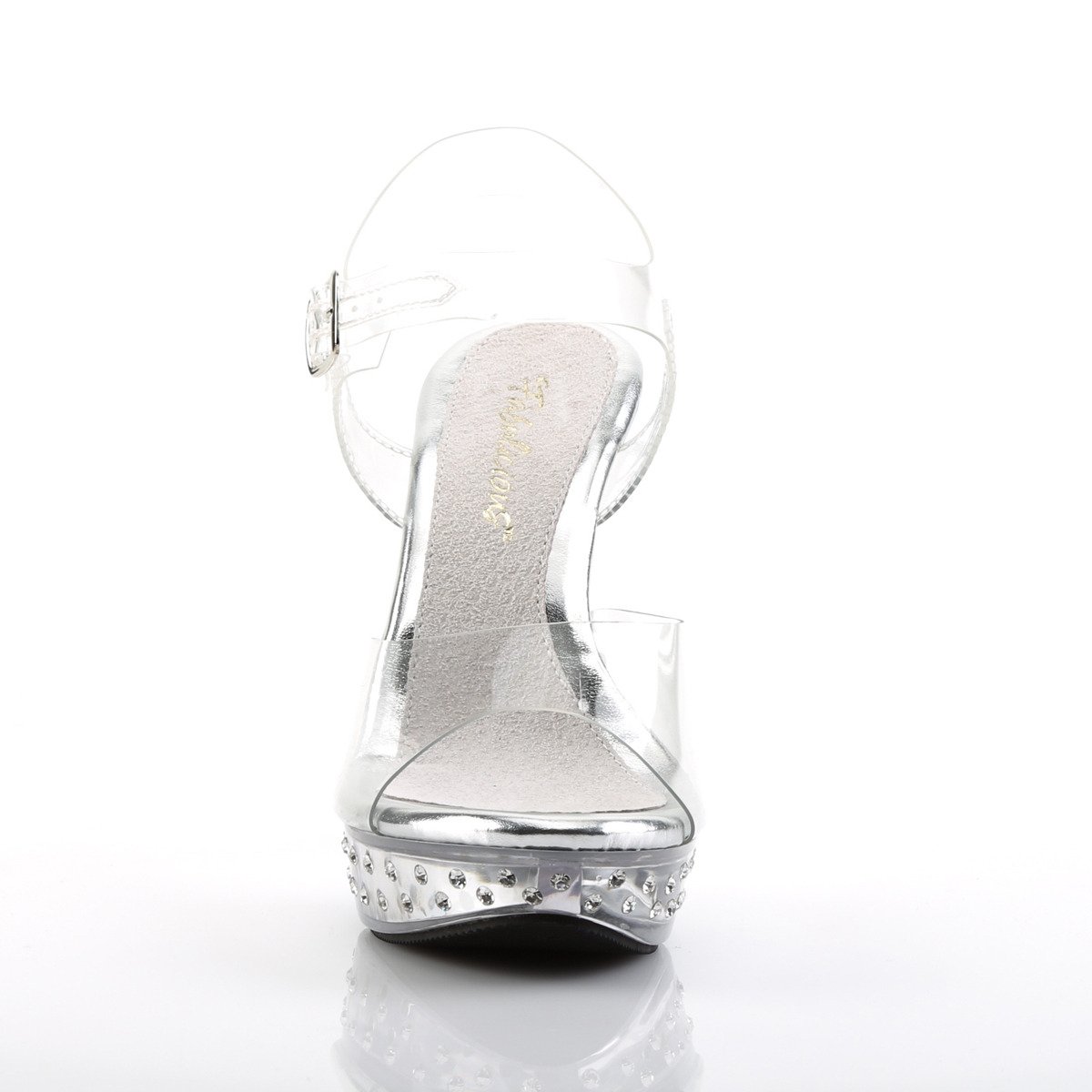 Fabulicious Cocktail-508SDT C/M - Clear High-Heel Sandals