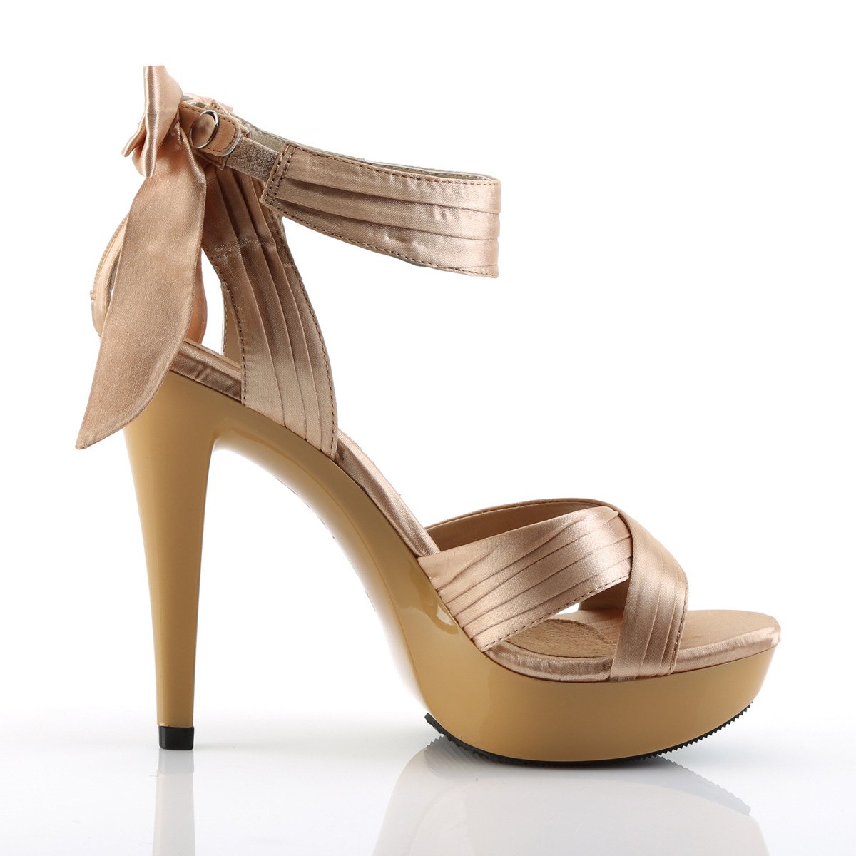 Fabulicious Cocktail-568 CHASA/M - Gold High-Heel Ankle Strap Heels