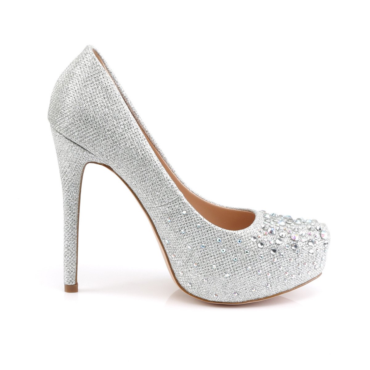 Fabulicious Destiny-06R SGFA - Silver High-Heel Stilettos