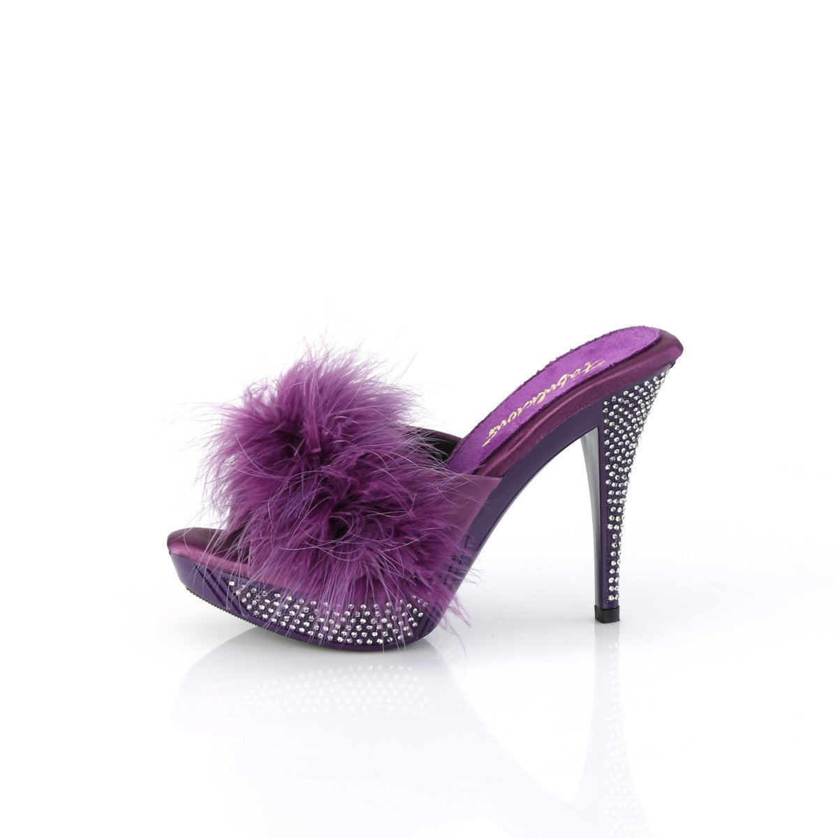 Fabulicious Elegant-401F PPPU/M - Violet Heeled Slides