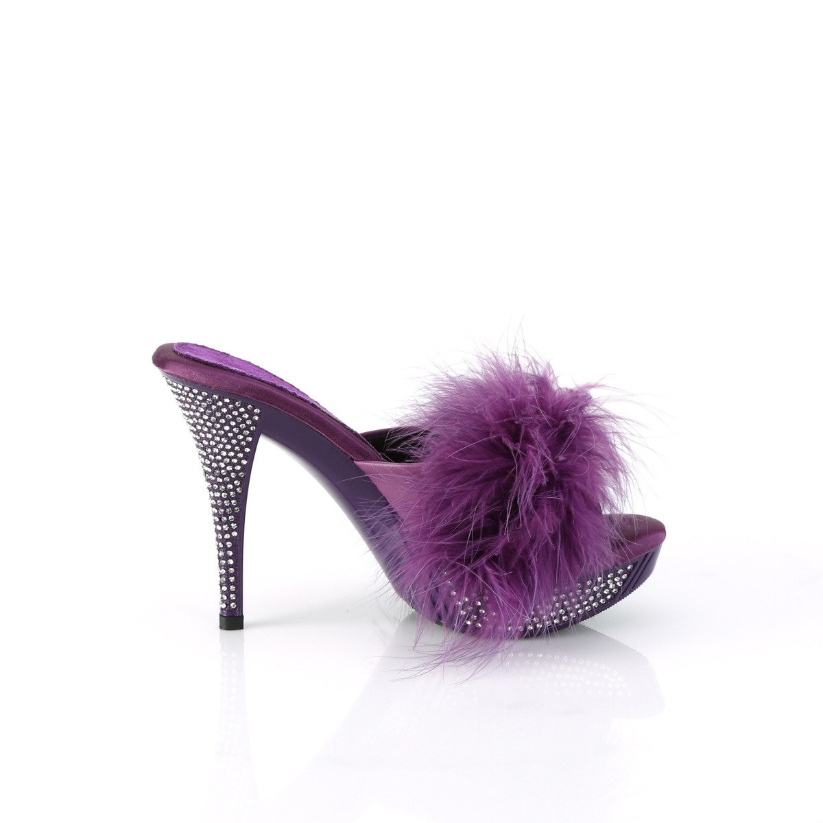Fabulicious Elegant-401F PPPU/M - Violet Heeled Slides