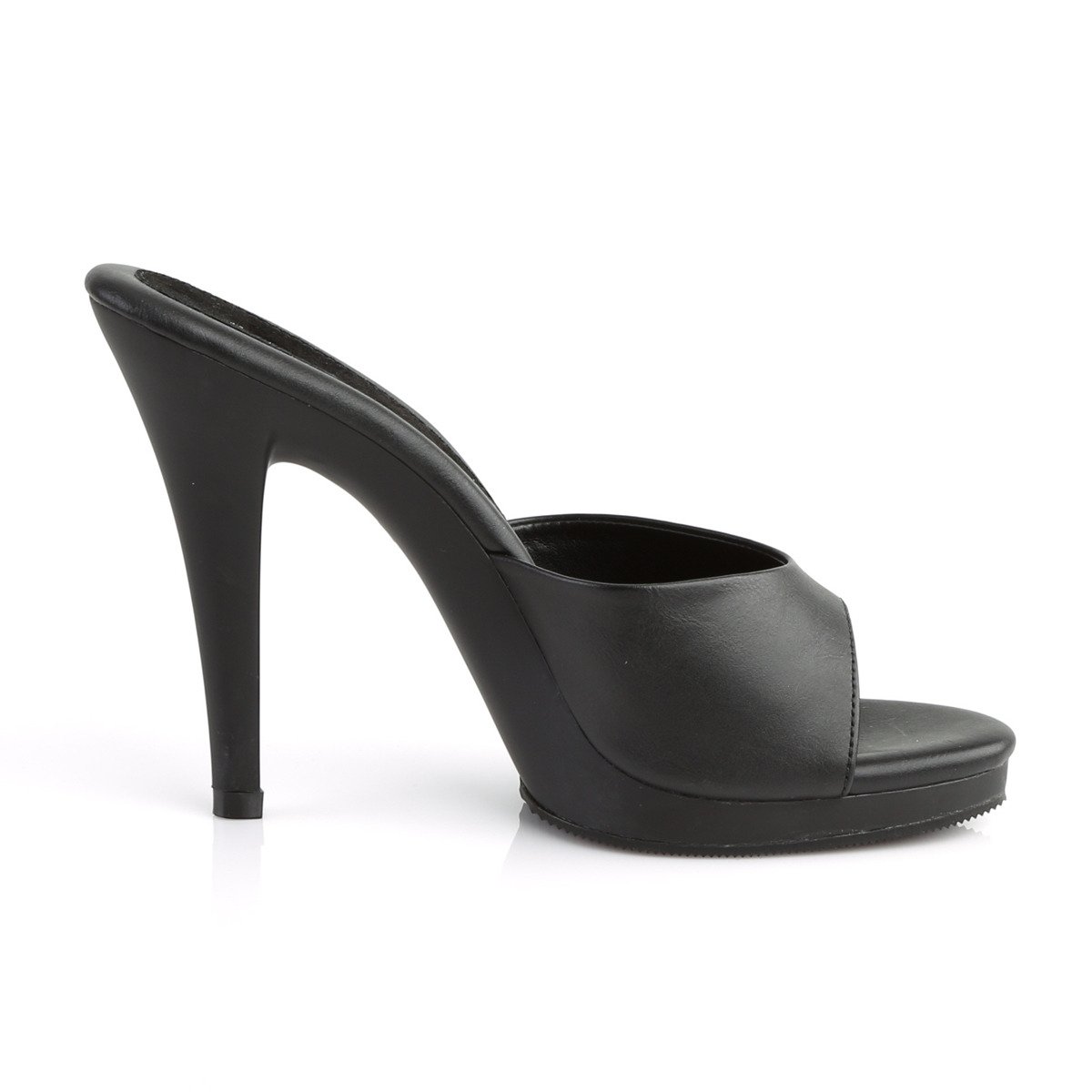 Fabulicious Flair-401-2 BPU/M - Black High-Heel Single Sole Slides