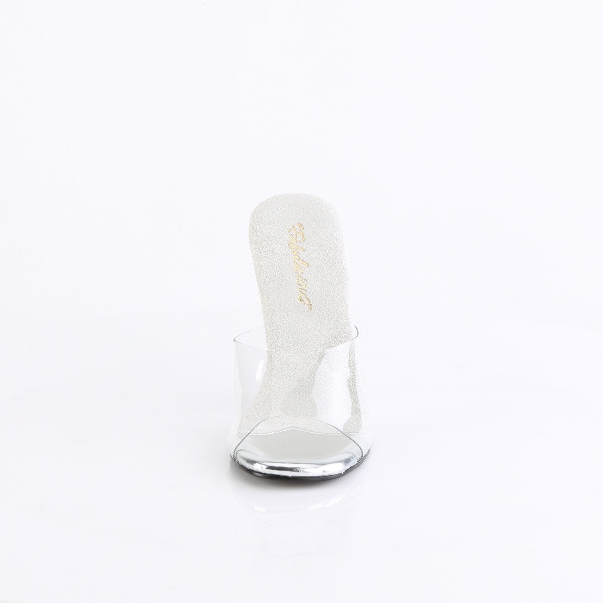 Fabulicious Gala-01DM C/SRS - Clear High-Heel Single Sole Slides