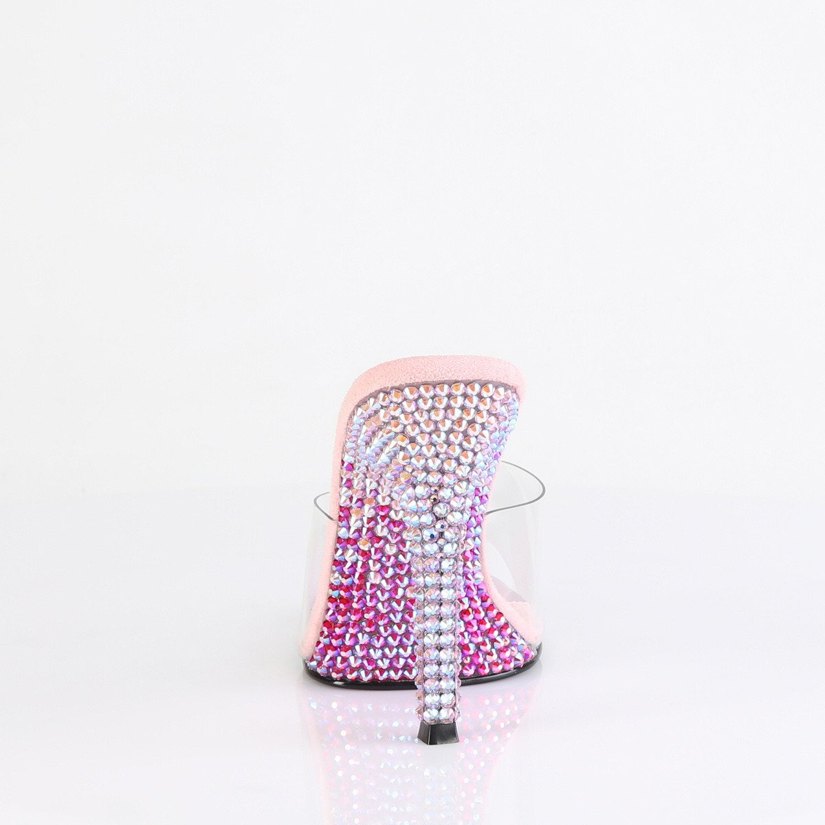 Fabulicious Gala-01DMM C/BPMCRS - Clear High-Heel Single Sole Slides