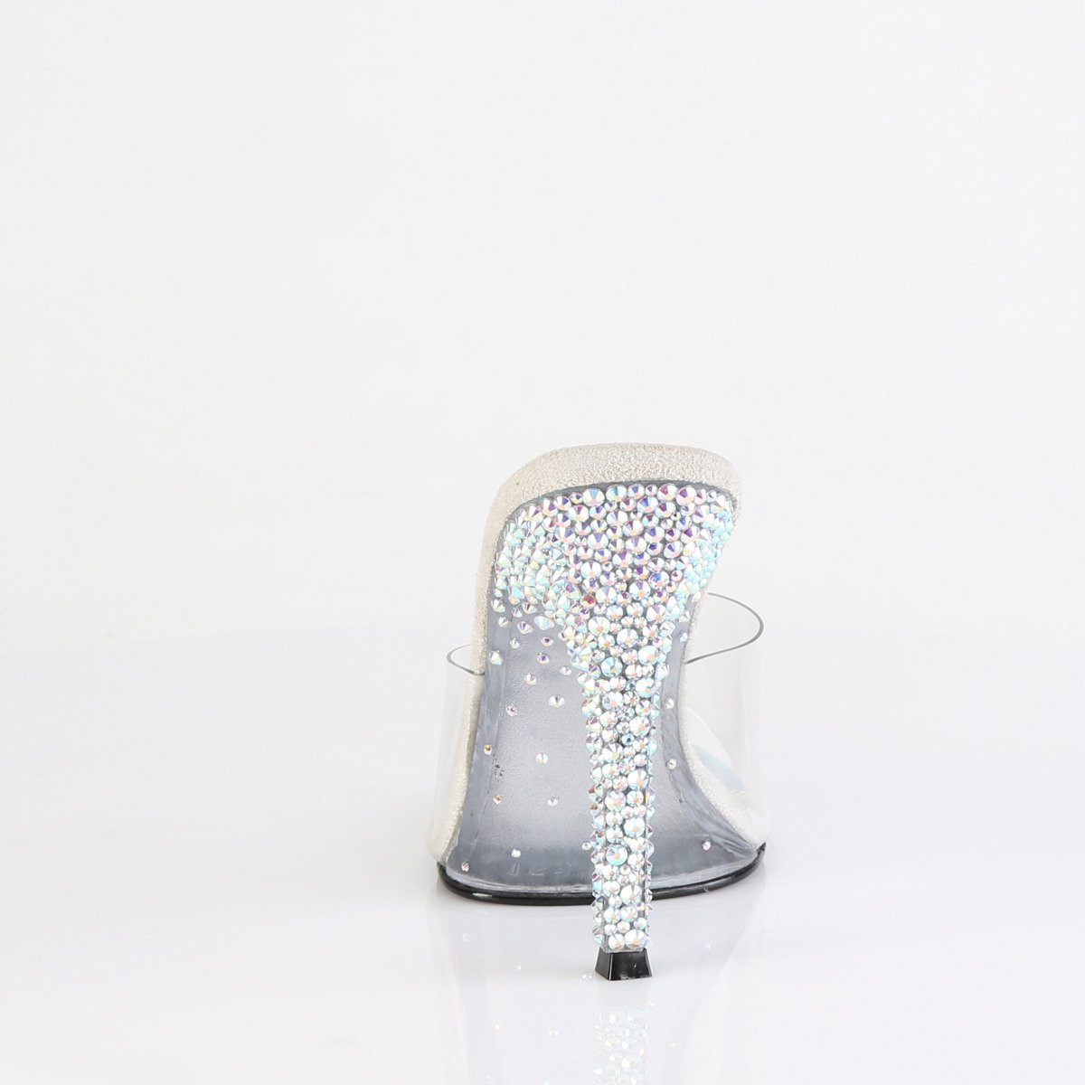 Fabulicious Gala-01DSP C/SRS - Clear High-Heel Single Sole Slides