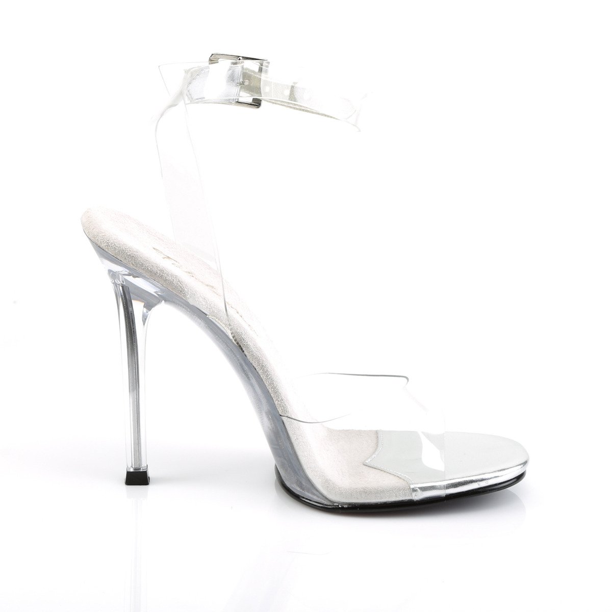 Fabulicious Gala-06 C/M - Clear High-Heel Single Sole Sandals