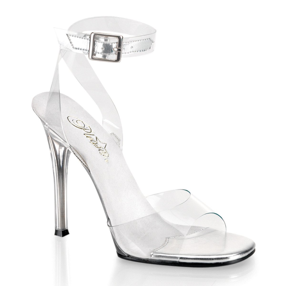 Fabulicious Gala-06 C/M - Clear High-Heel Single Sole Sandals