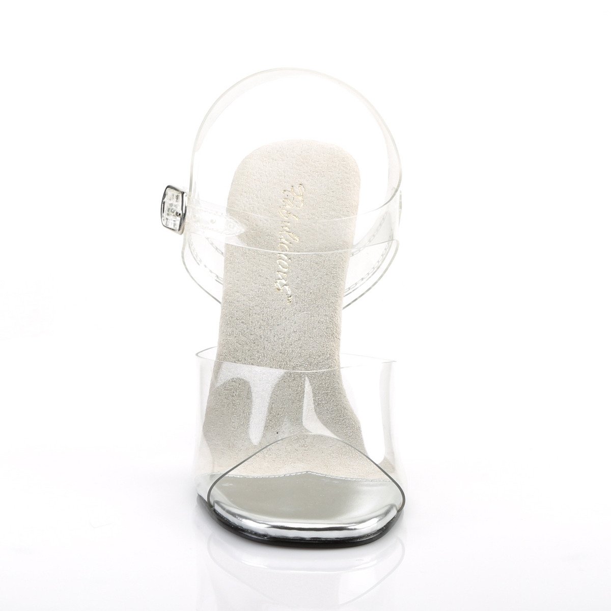 Fabulicious Gala-08 C/M - Clear High-Heel Single Sole Sandals