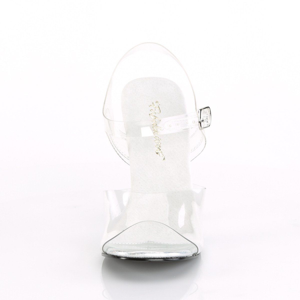 Fabulicious Gala-08MG C/M - Clear High-Heel Single Sole Sandals