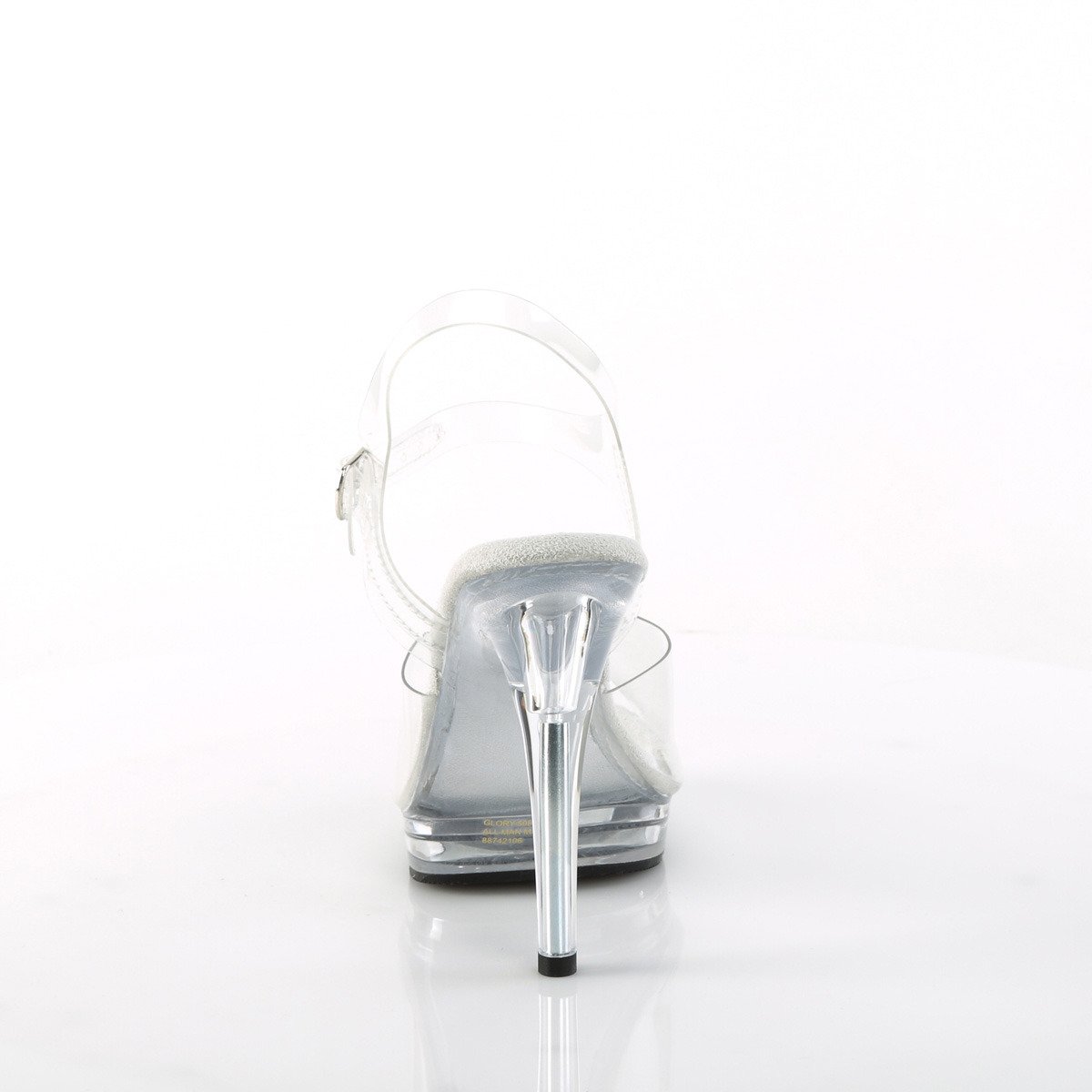 Fabulicious Glory-508 C/M - Clear High-Heel Single Sole Sandals