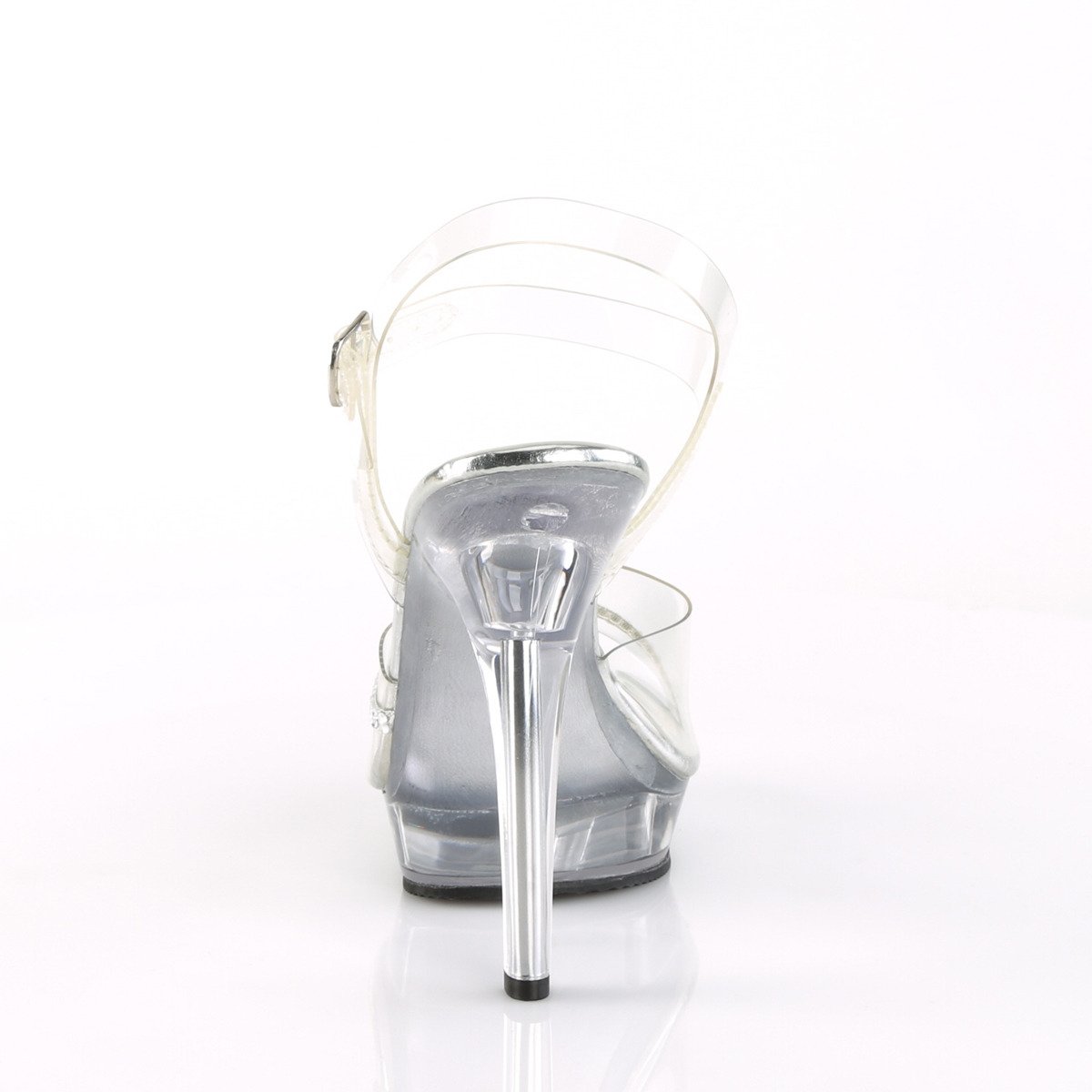 Fabulicious Lip-108R C/M - Clear High-Heel Single Sole Sandals