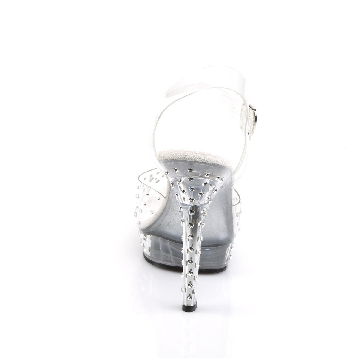 Fabulicious Lip-108RS C/M - Clear High-Heel Single Sole Sandals