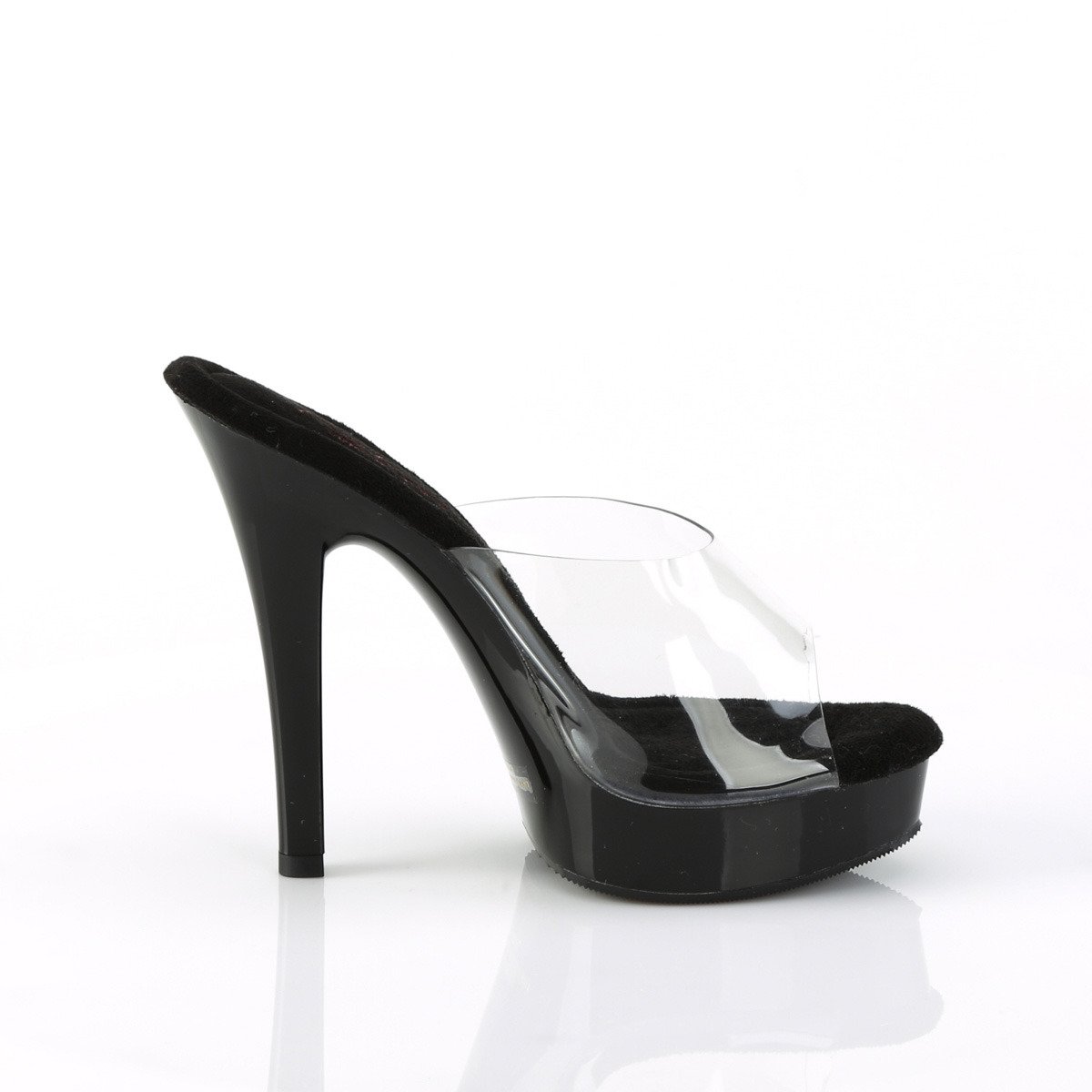 Fabulicious Majesty-501 C/B - Clear High-Heel Slides