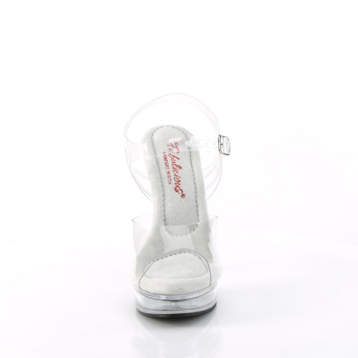 Fabulicious Majesty-508 C/M - Clear High-Heel Sandals