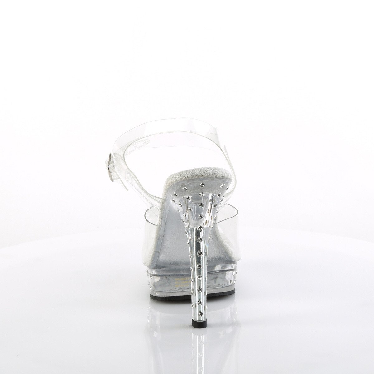 Fabulicious Majesty-508SDT C/M - Clear High-Heel Sandals