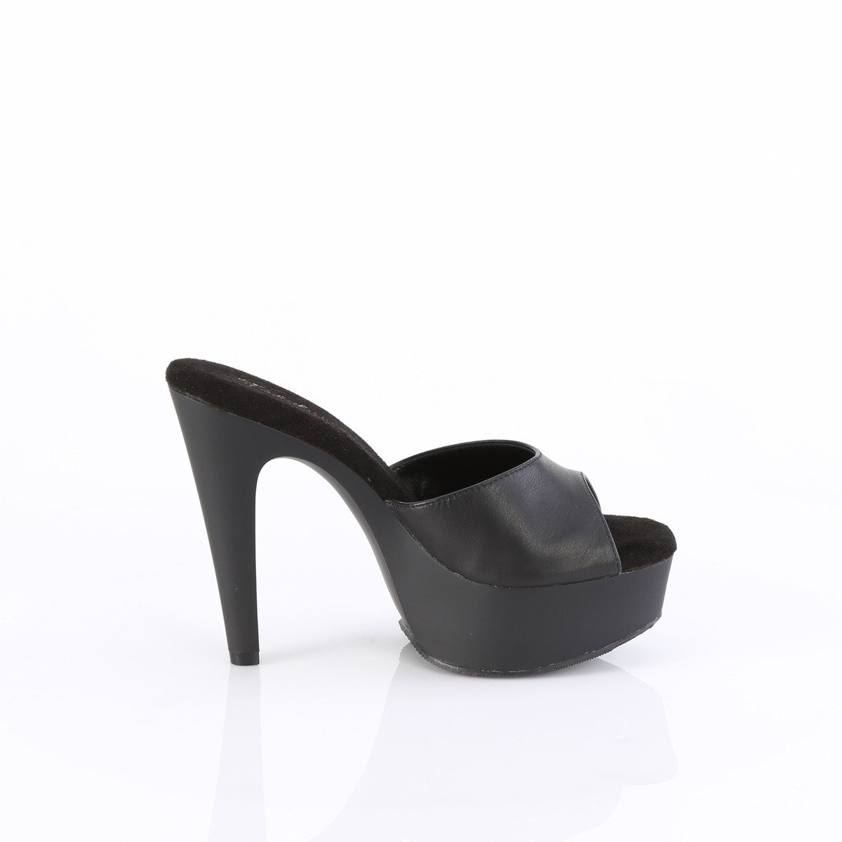 Fabulicious Martini-501 BPU/M - Black Platform High-Heel Slides