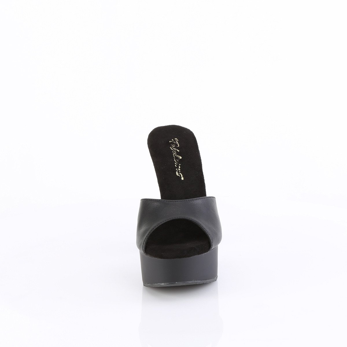 Fabulicious Martini-501 BPU/M - Black Platform High-Heel Slides