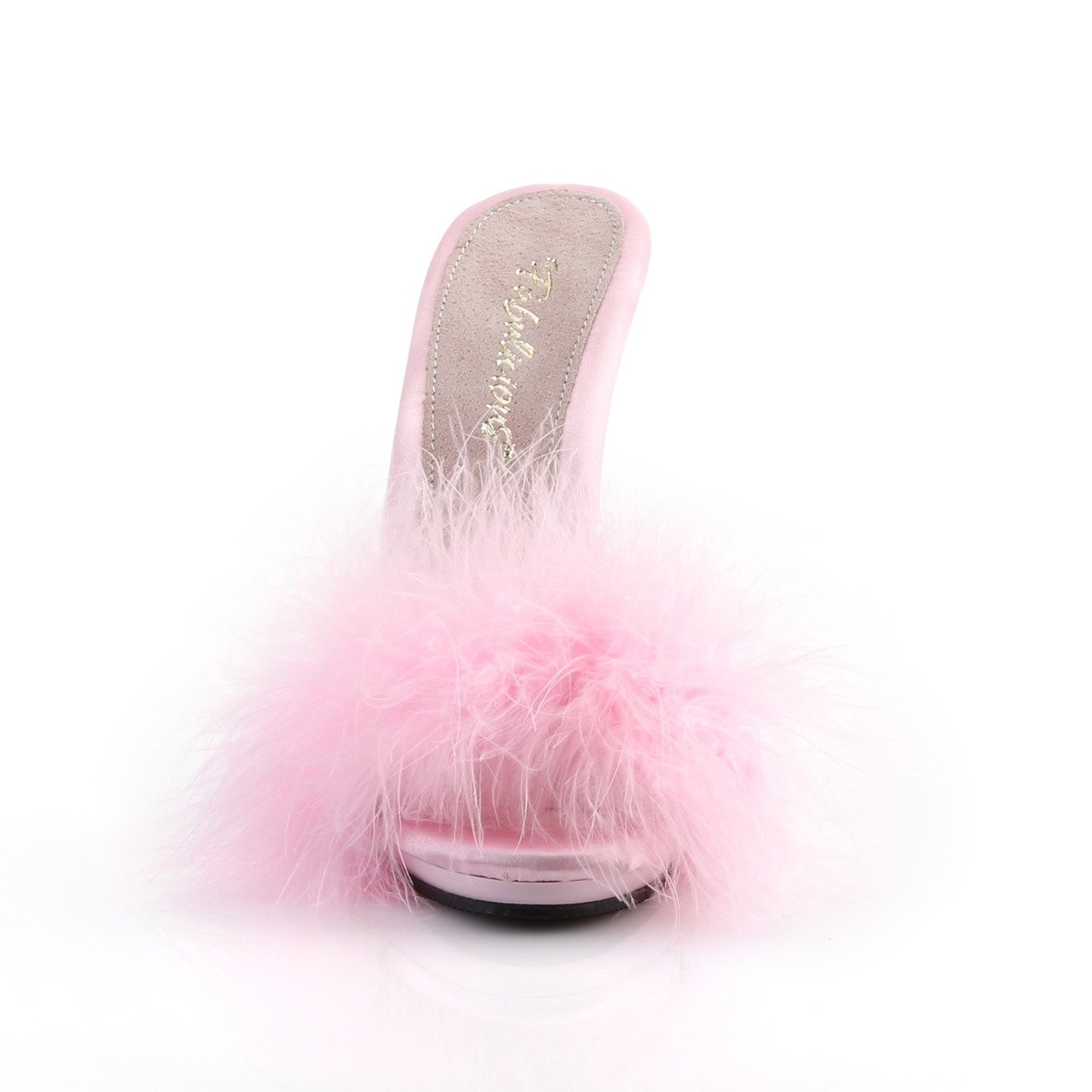 Fabulicious Poise-501F BPSA/M - Pink High-Heel Single Sole Slides