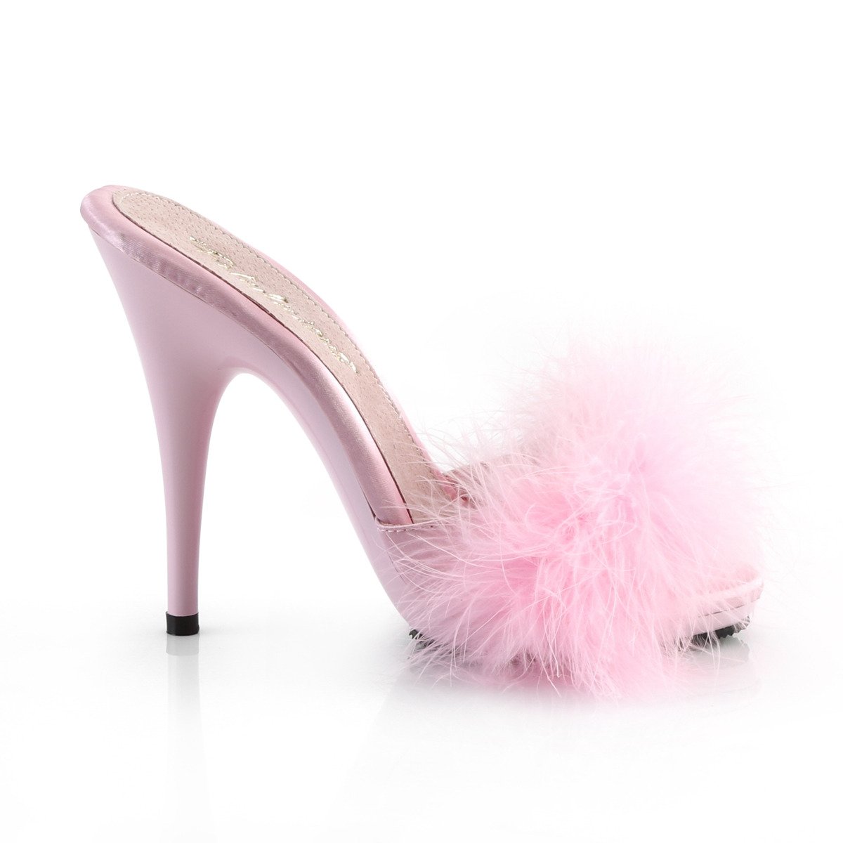 Fabulicious Poise-501F BPSA/M - Pink High-Heel Single Sole Slides