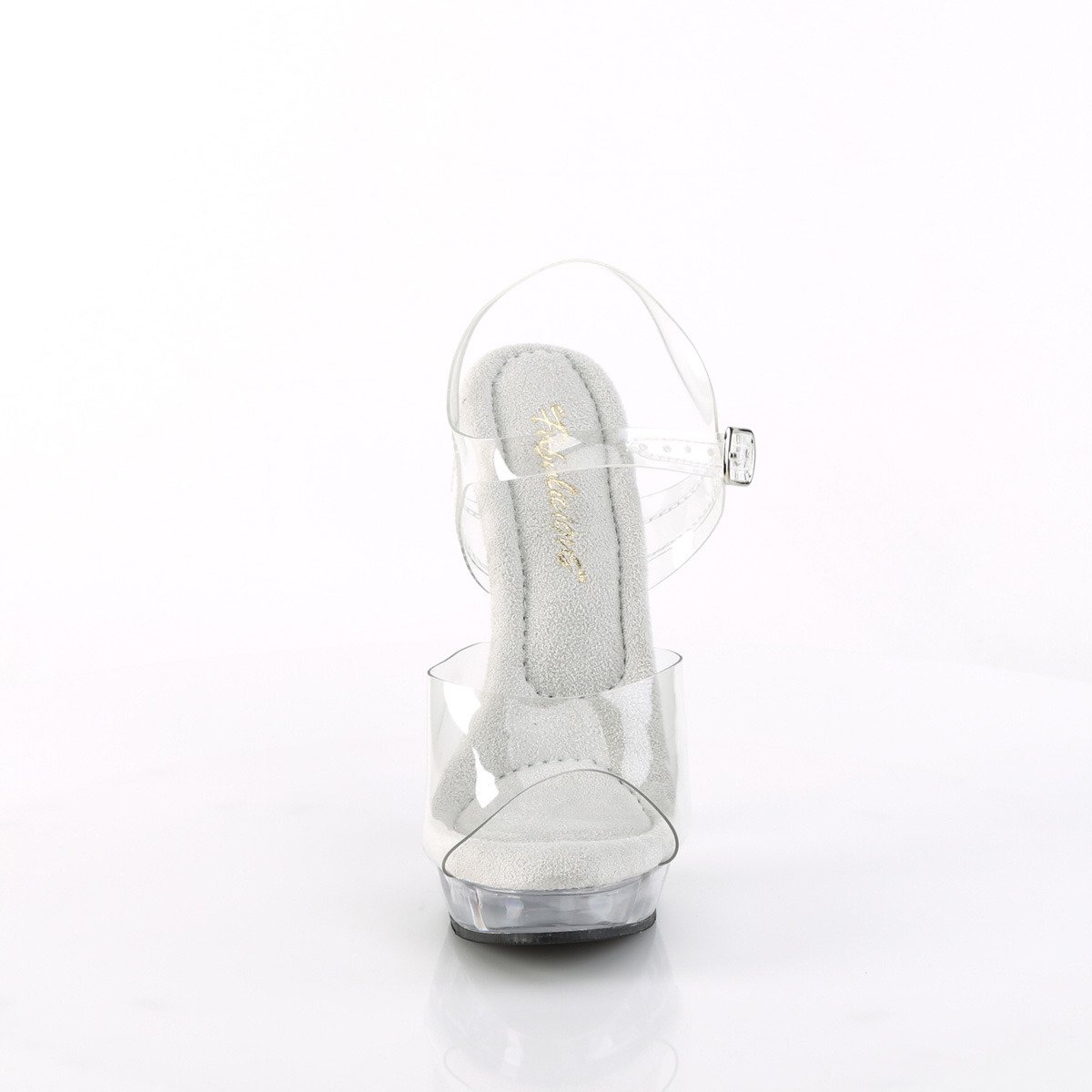 Fabulicious Sultry-608 C/M - Clear High-Heel Sandals