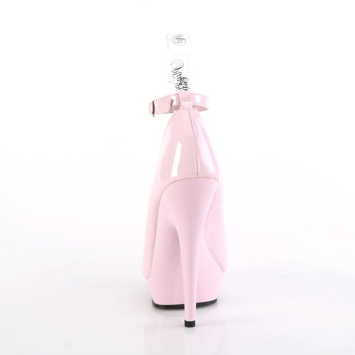 Fabulicious Sultry-686 BP/M - Shiny Pink High-Heel Pumps With Straps