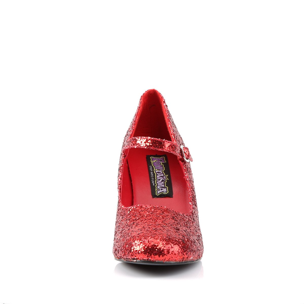 Funtasma Glinda-50G R - Red Single Sole Pumps With Straps