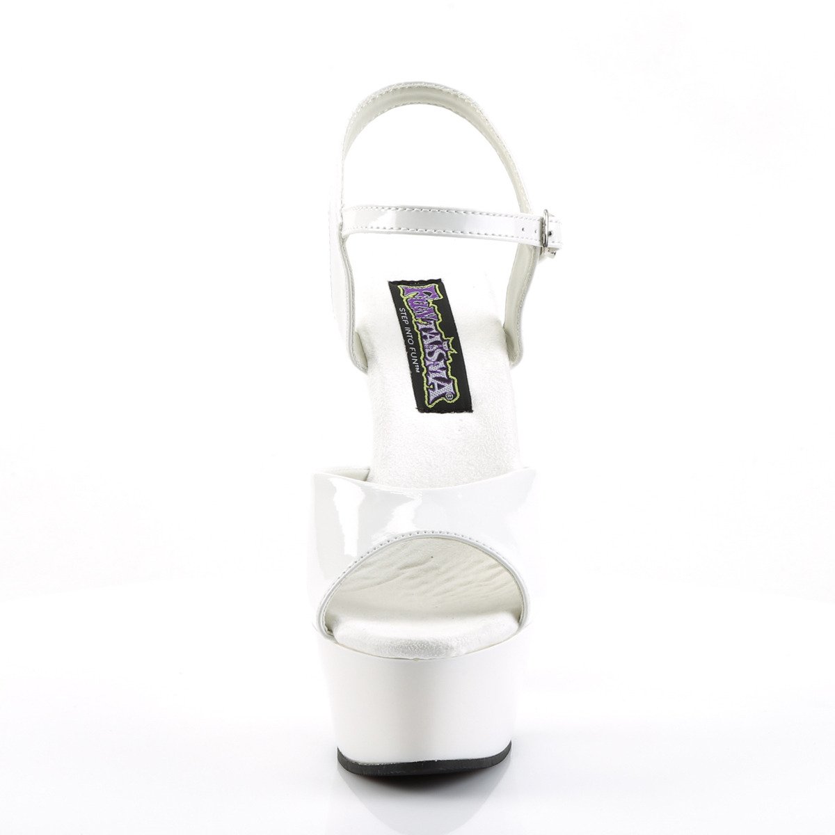 Funtasma Juliet-209 W/M - Shiny White Platform High-Heel Sandals