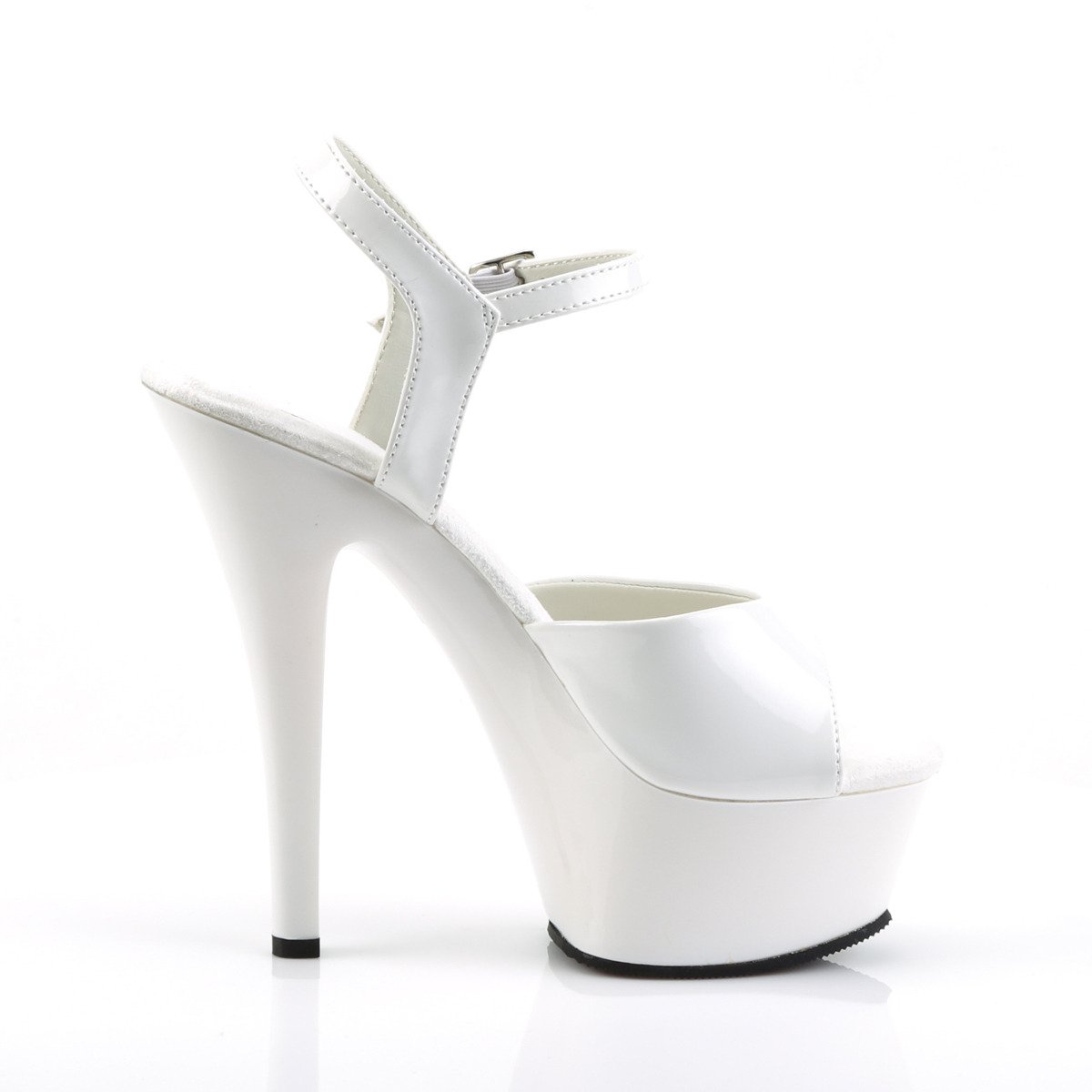 Funtasma Juliet-209 W/M - Shiny White Platform High-Heel Sandals