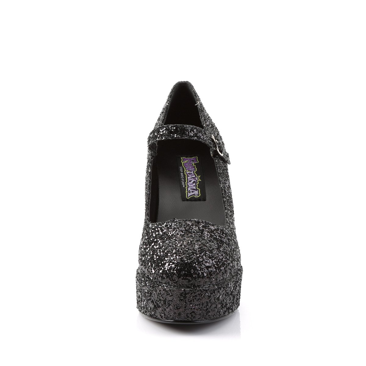 Funtasma Maryjane-50G B - Black Platform High Chunky-Heel Mary Jane Shoes