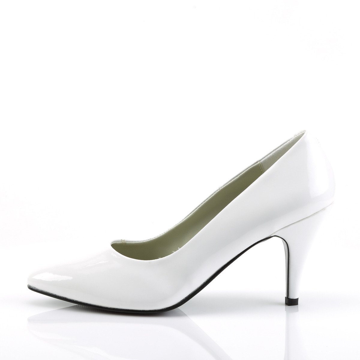 Funtasma Pump-420 W - Shiny White Stilettos