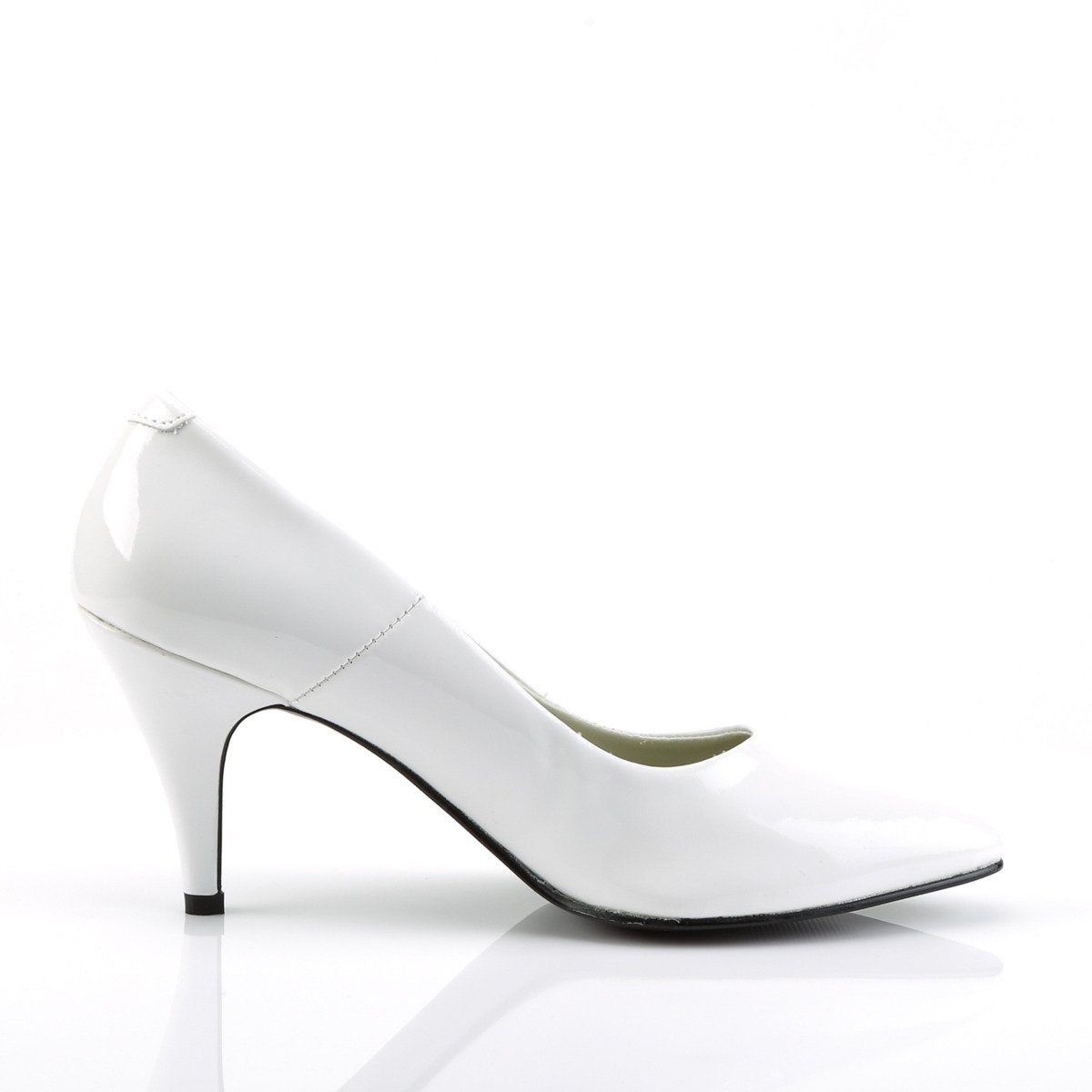 Funtasma Pump-420 W - Shiny White Stilettos