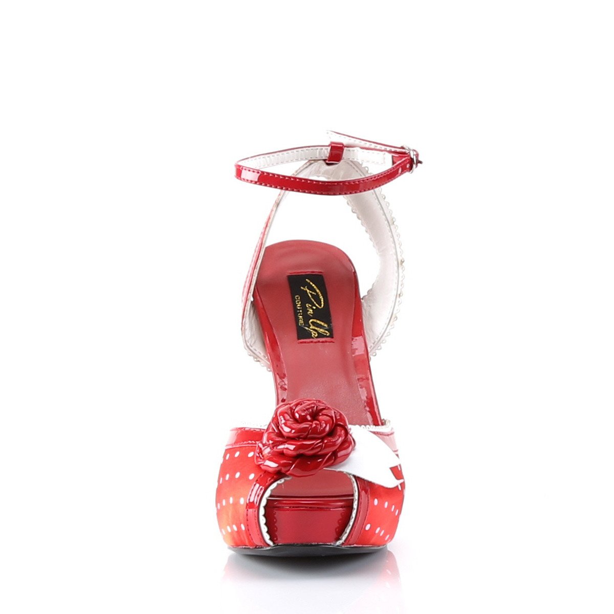 Pin Up Couture Bettie-06 R/SA - Red Heeled Sandals