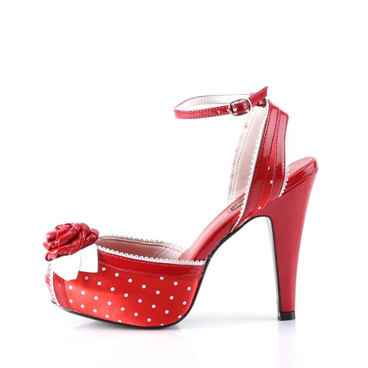 Pin Up Couture Bettie-06 R/SA - Red Heeled Sandals