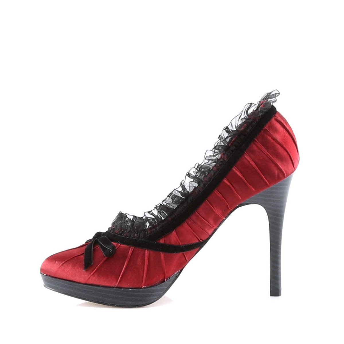Pin Up Couture Bliss-38 RB/SAT - Red Stilettos