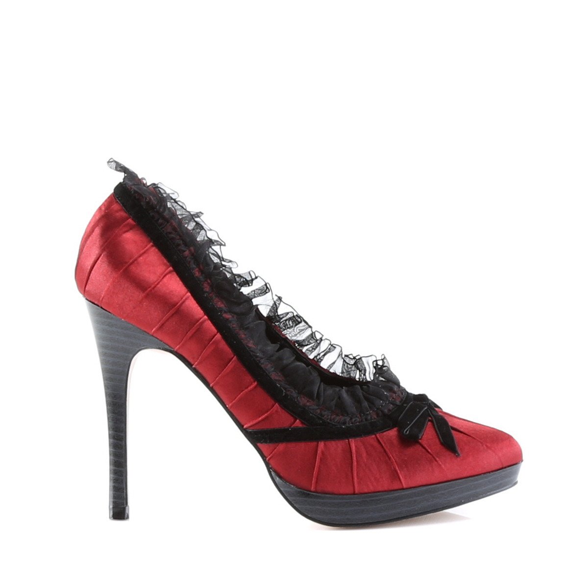 Pin Up Couture Bliss-38 RB/SAT - Red Stilettos