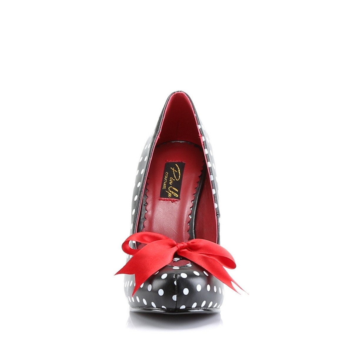 Pin Up Couture Cutiepie-06 BWPU - Black Stilettos