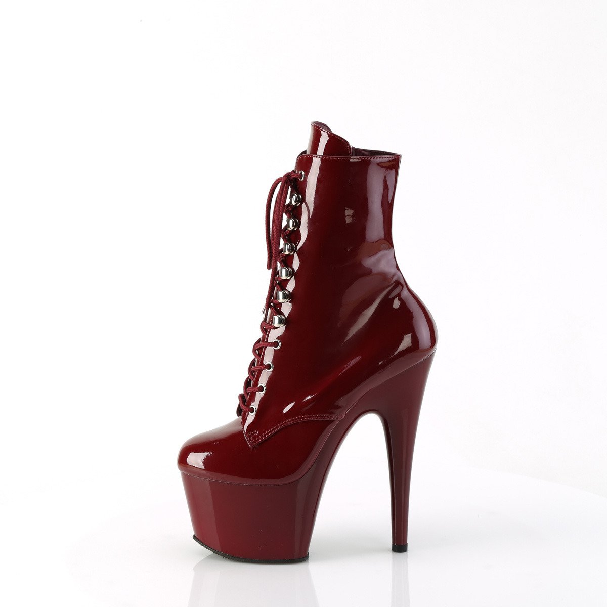 Pleaser Adore-1020 BY/M - Shiny Violet High-Platform Ankle Boots