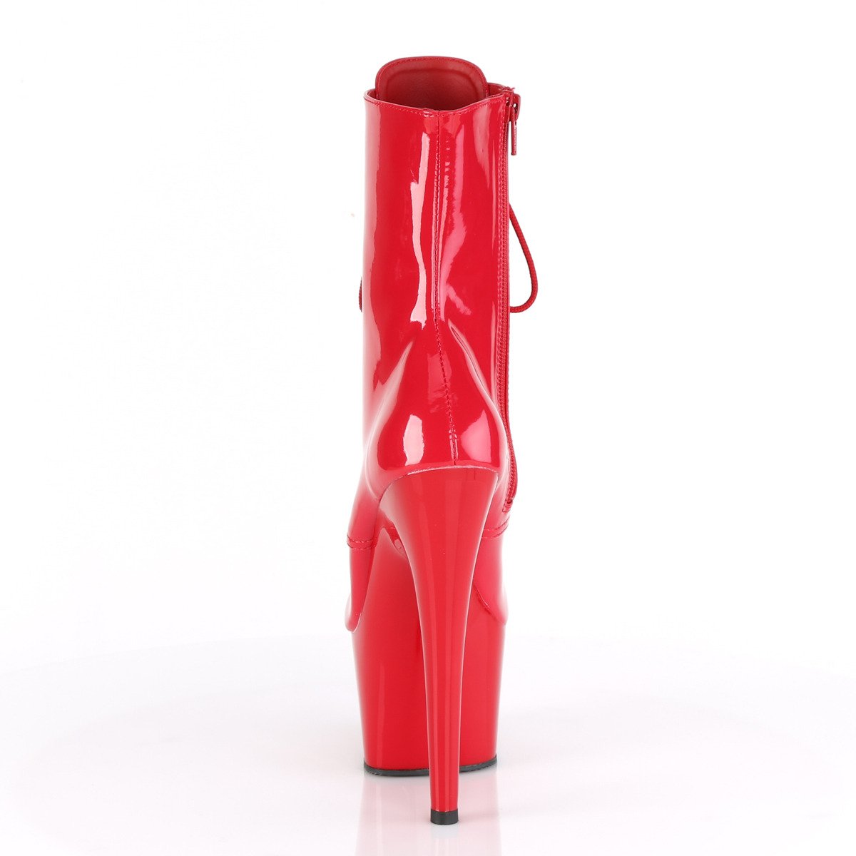 Pleaser Adore-1020 R/M - Shiny Red High-Platform Ankle Boots