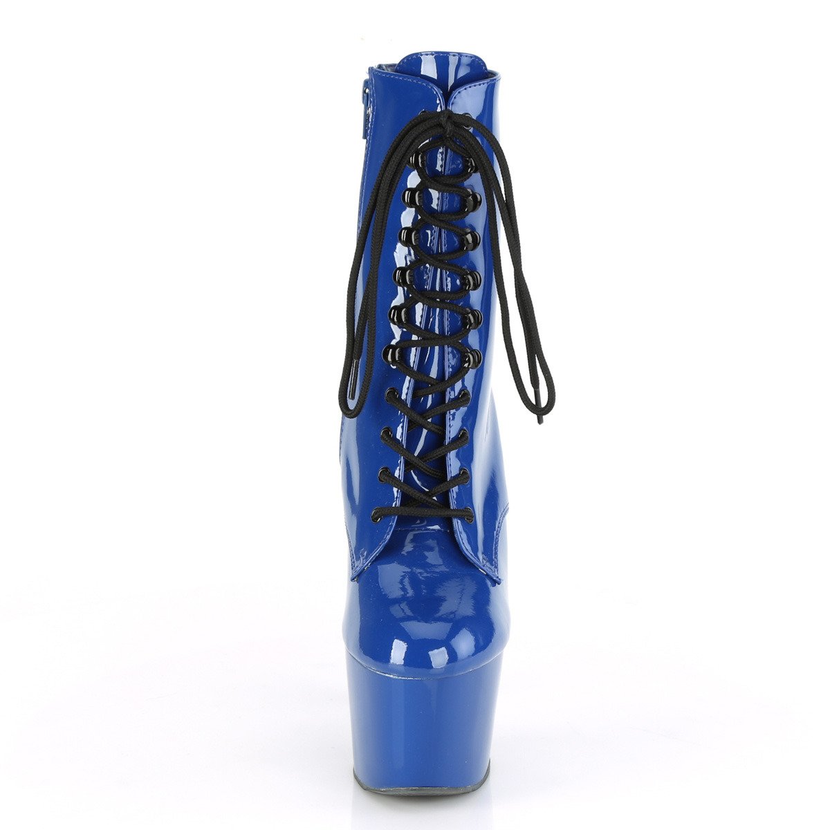 Pleaser Adore-1020 RYBL/M - Shiny Blue High-Platform Ankle Boots
