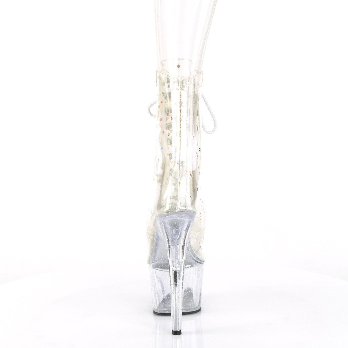 Pleaser Adore-1020C-2 CTPU/C - Clear High-Platform Ankle Boots