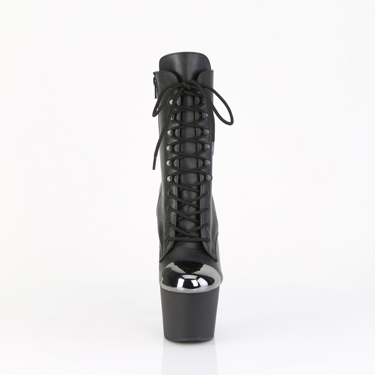 Pleaser Adore-1020ESC BPU/M - Black High-Platform Ankle Boots